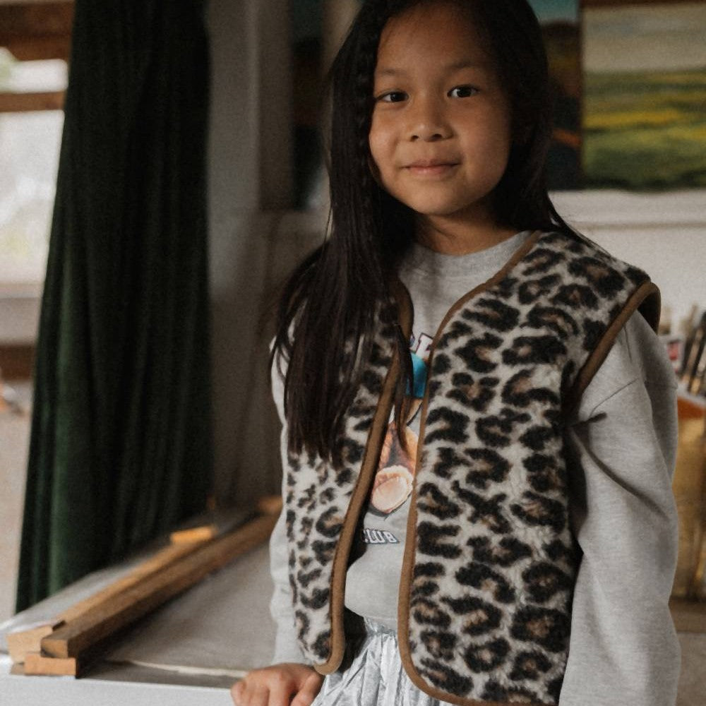 Alwero Gilet Camino Junior Leopard