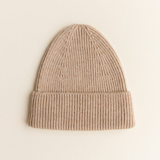 Hvid Beanie Fonzie Kids Sand