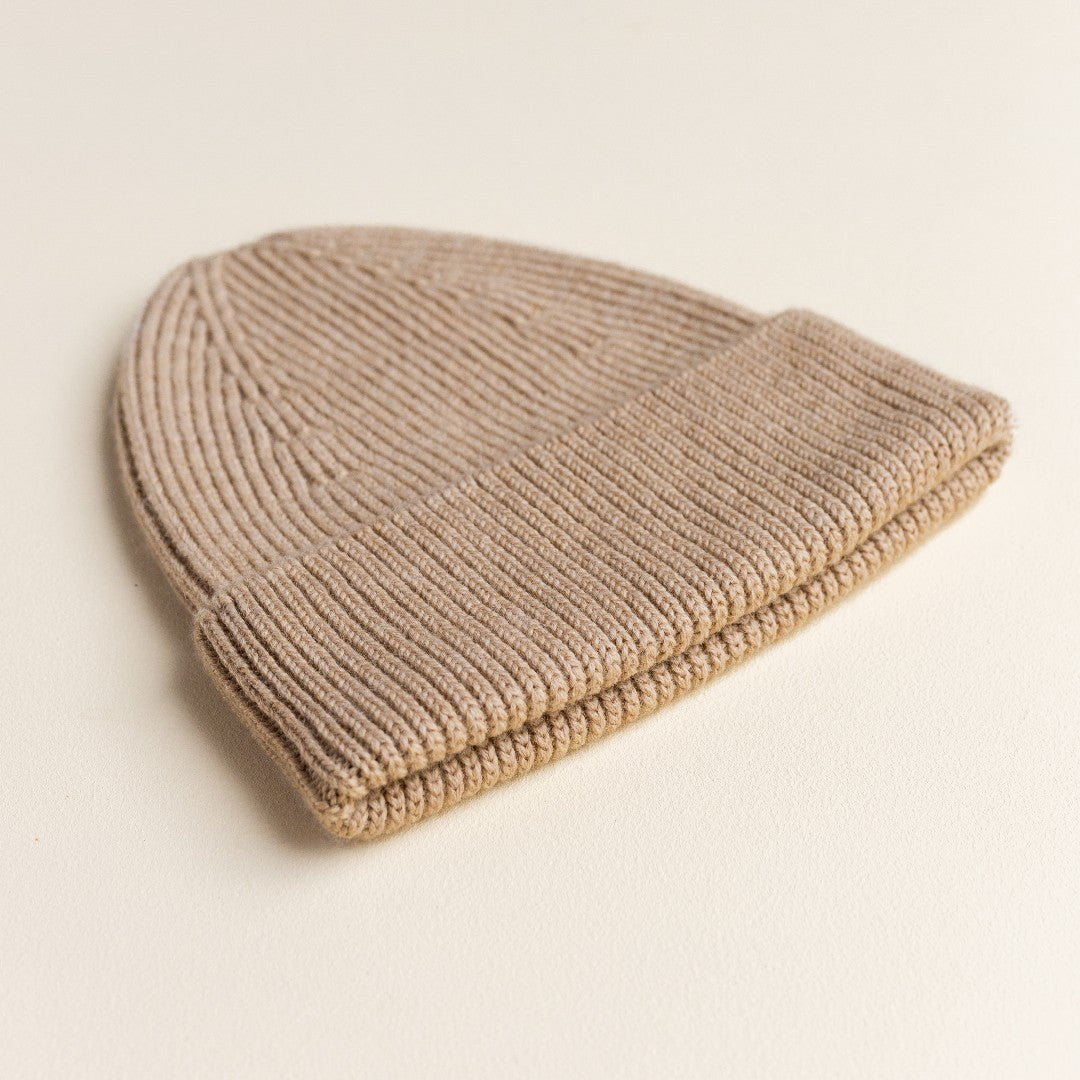 Hvid Beanie Fonzie Kids Sand