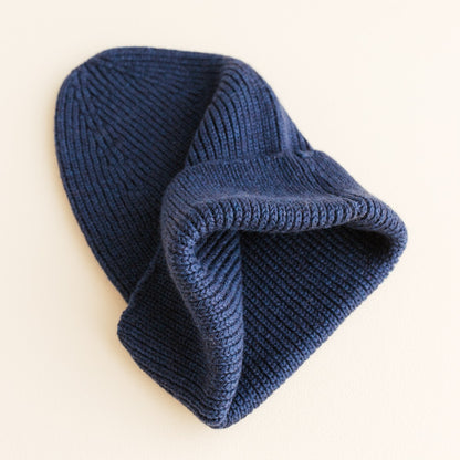 Hvid Beanie Fonzie Kids Blue