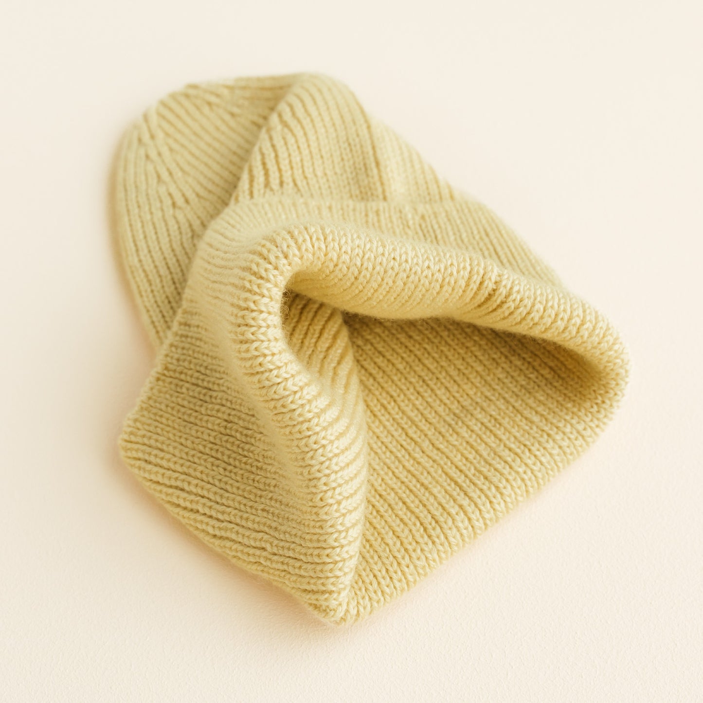Hvid Beanie Fonzie Kids Light Yellow