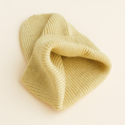 Hvid Beanie Fonzie Kids Light Yellow