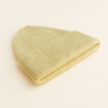 Hvid Beanie Fonzie Kids Light Yellow