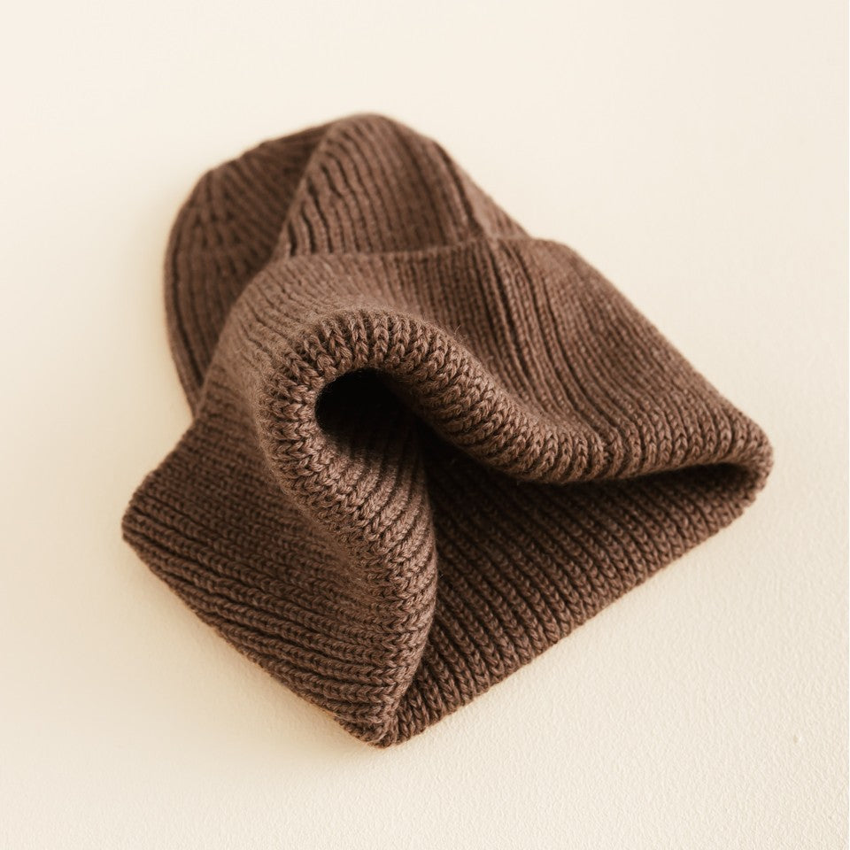 Hvid Beanie Fonzie Kids Mocha
