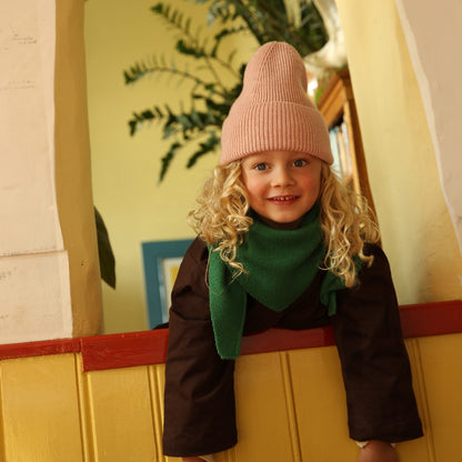 Hvid Beanie Fonzie Kids Powder