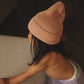 Hvid Beanie Fonzie Kids Rose
