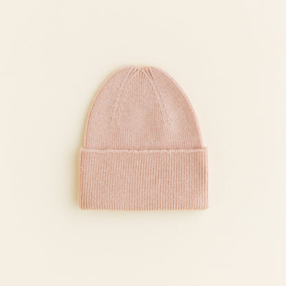 Hvid Beanie Fonzie Newborn Apricot