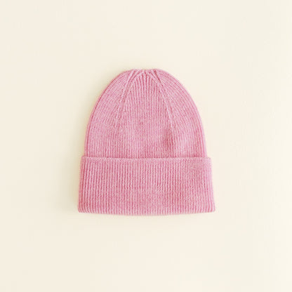 Hvid Beanie Fonzie Newborn Cotton Candy
