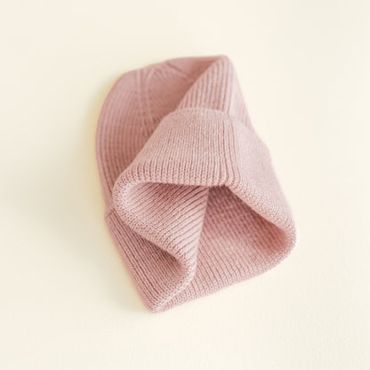 Hvid Beanie Fonzie Newborn Powder