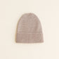 Hvid Beanie Fonzie Newborn Sand