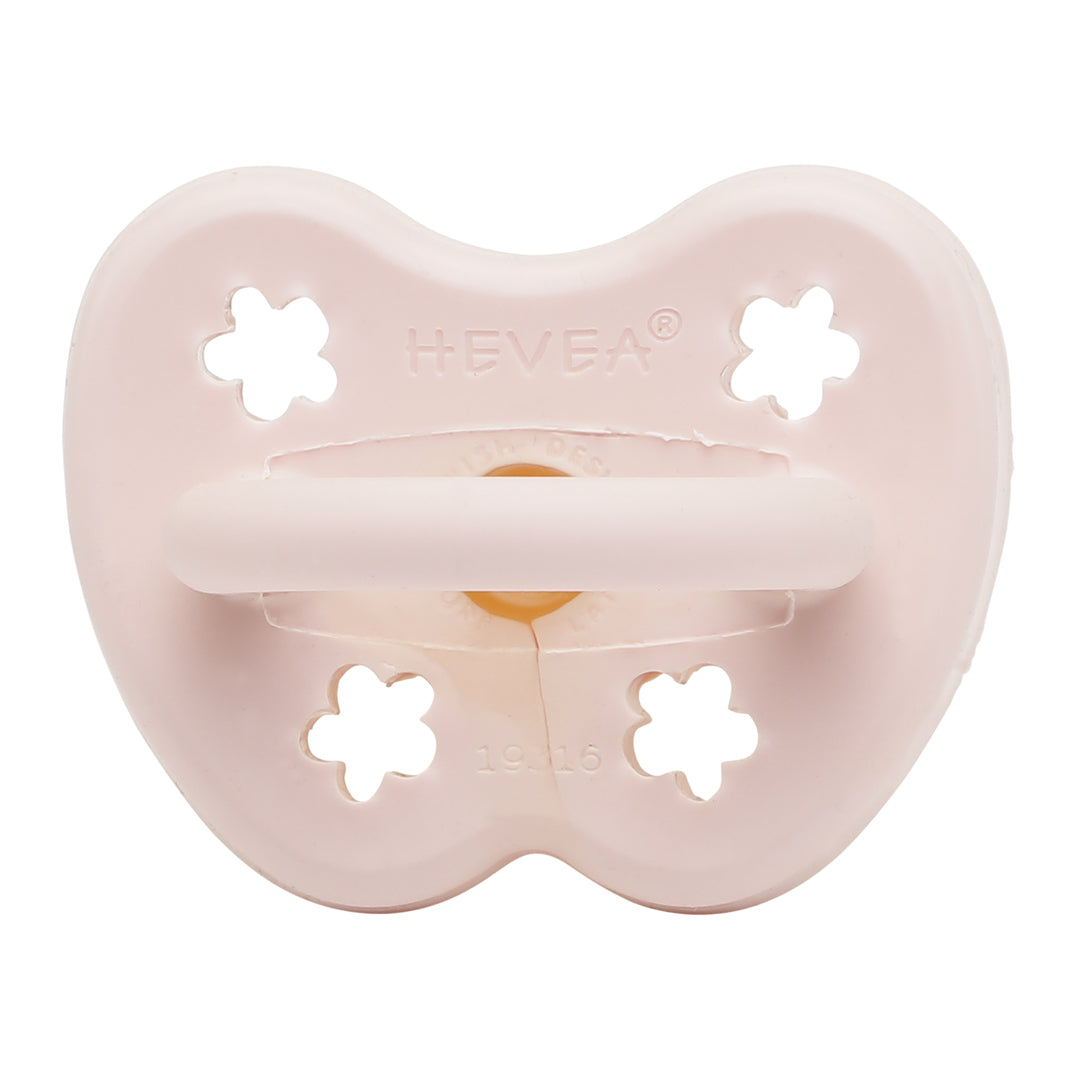 Hevea Powder Pink Fopspeen Orthodontisch 0-3 maanden
