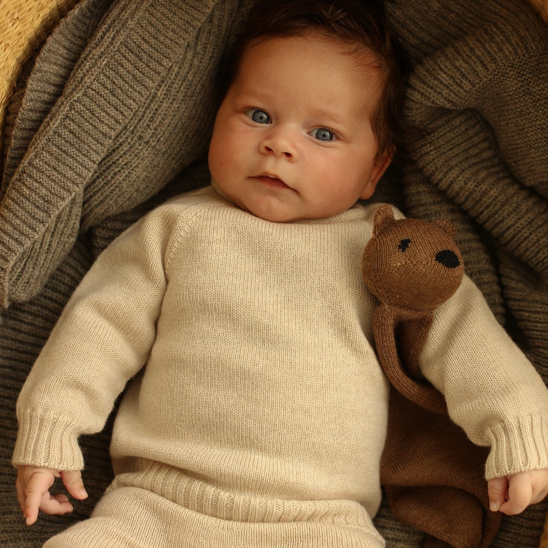 Hvid Sweater Georgette Cream