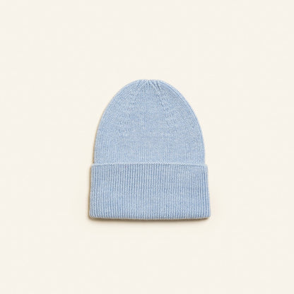 Hvid Beanie Fonzie Newborn Sky
