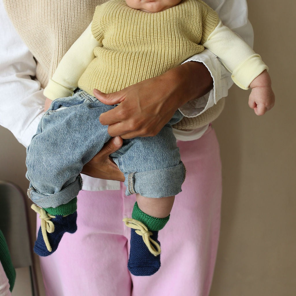 Hvid Babyslofjes Blue Grass