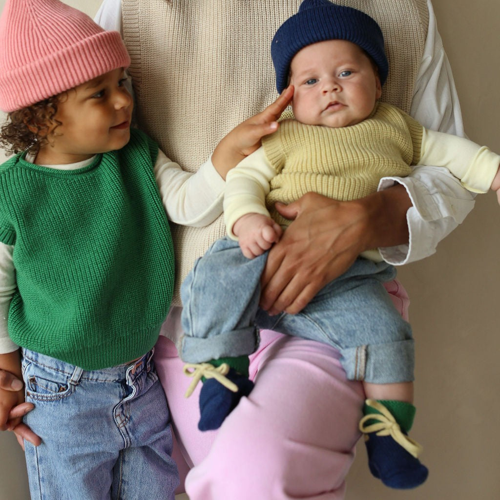 Hvid Babyslofjes Blue Grass