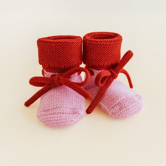 Hvid Babyslofjes Cotton Candy Red