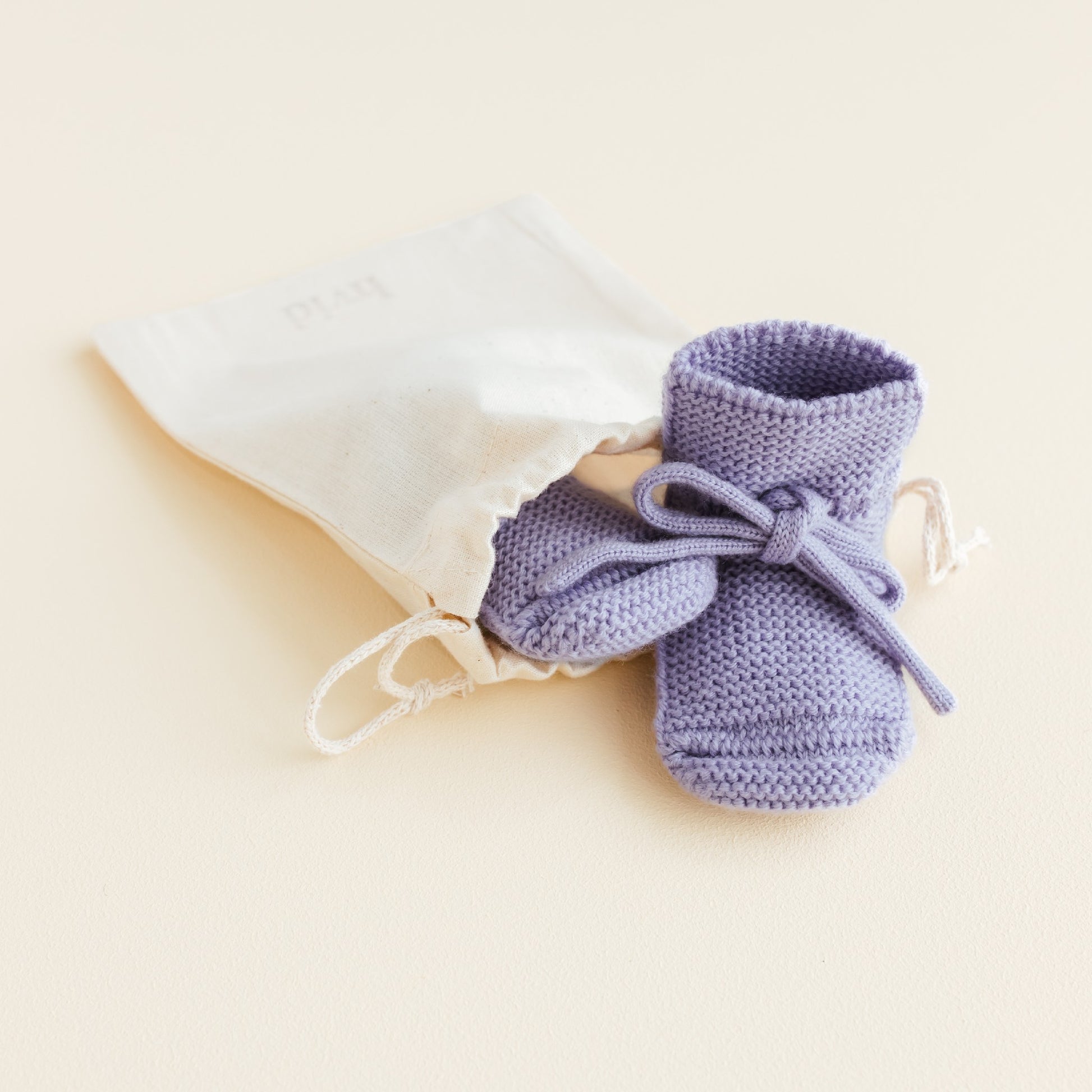 Hvid Baby Slofjes Lilac