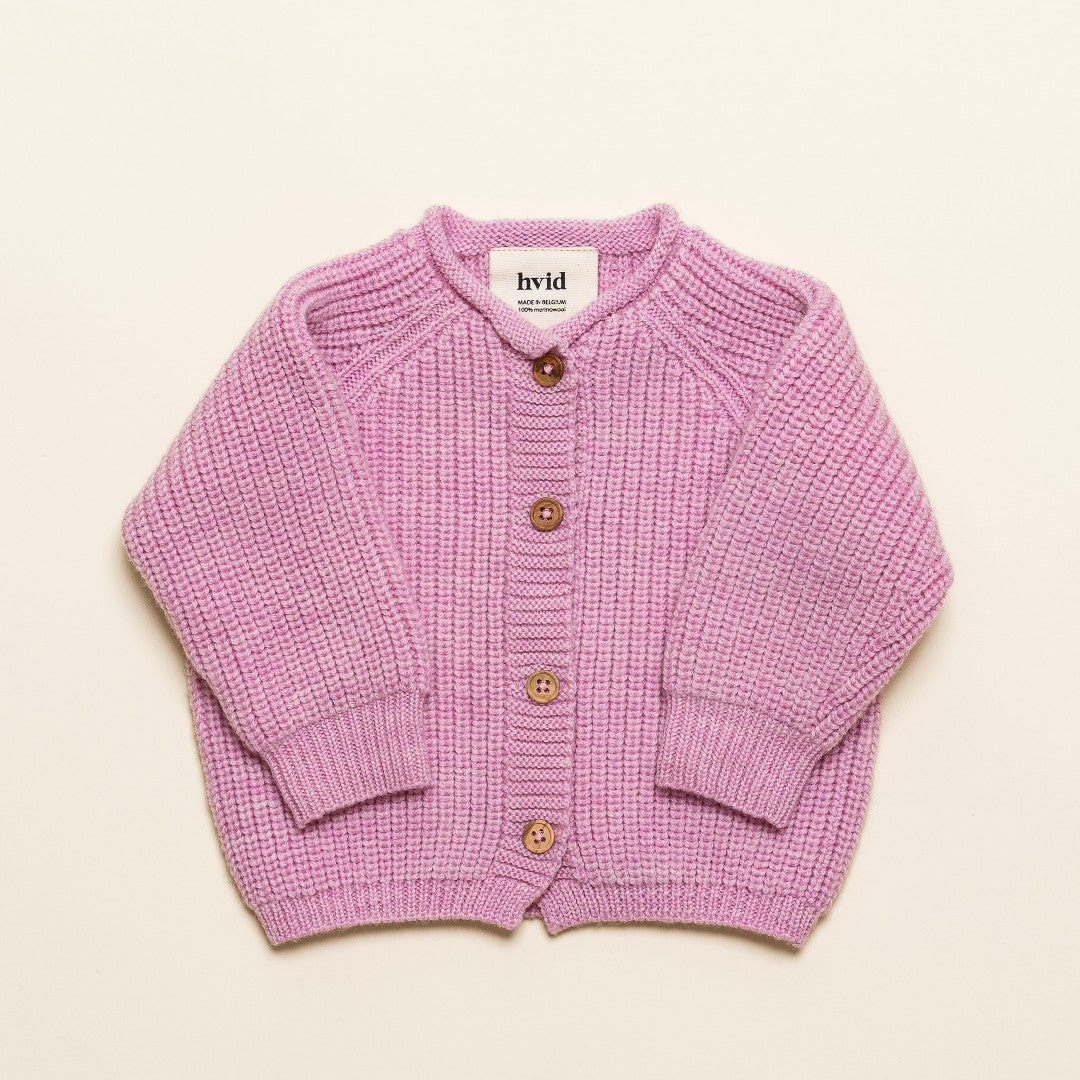 Hvid Cardigan Inga Cotton Candy