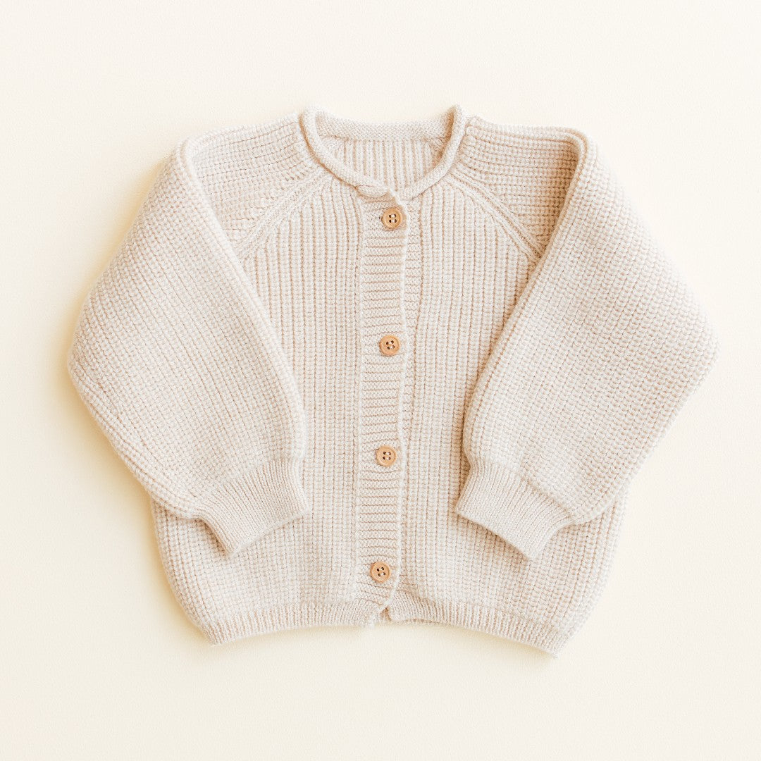 Hvid Cardigan Inga Cream