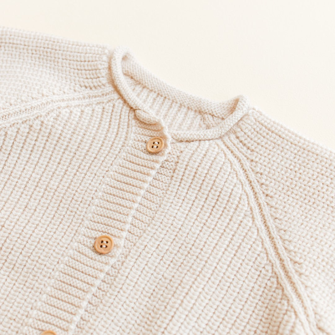 Hvid Cardigan Inga Cream