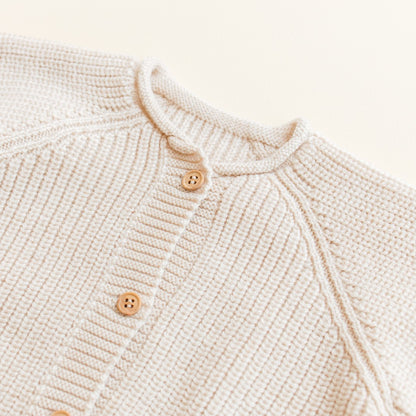 Hvid Cardigan Inga Cream