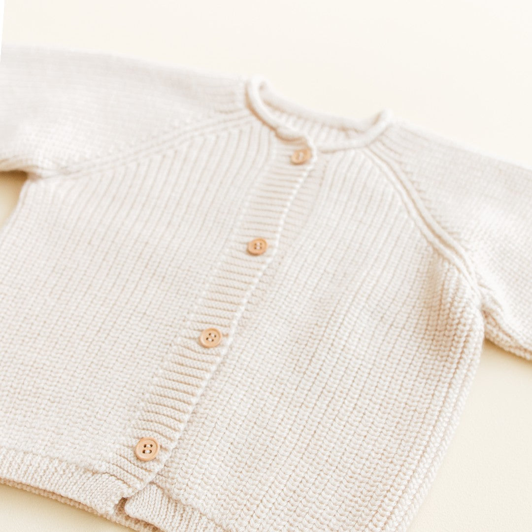 Hvid Cardigan Inga Cream