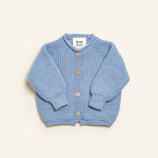 Hvid Cardigan Inga Light Blue