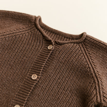 Hvid Cardigan Inga Mocha