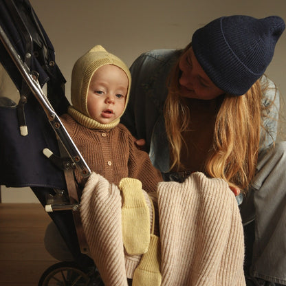 Hvid Cardigan Inga Mocha