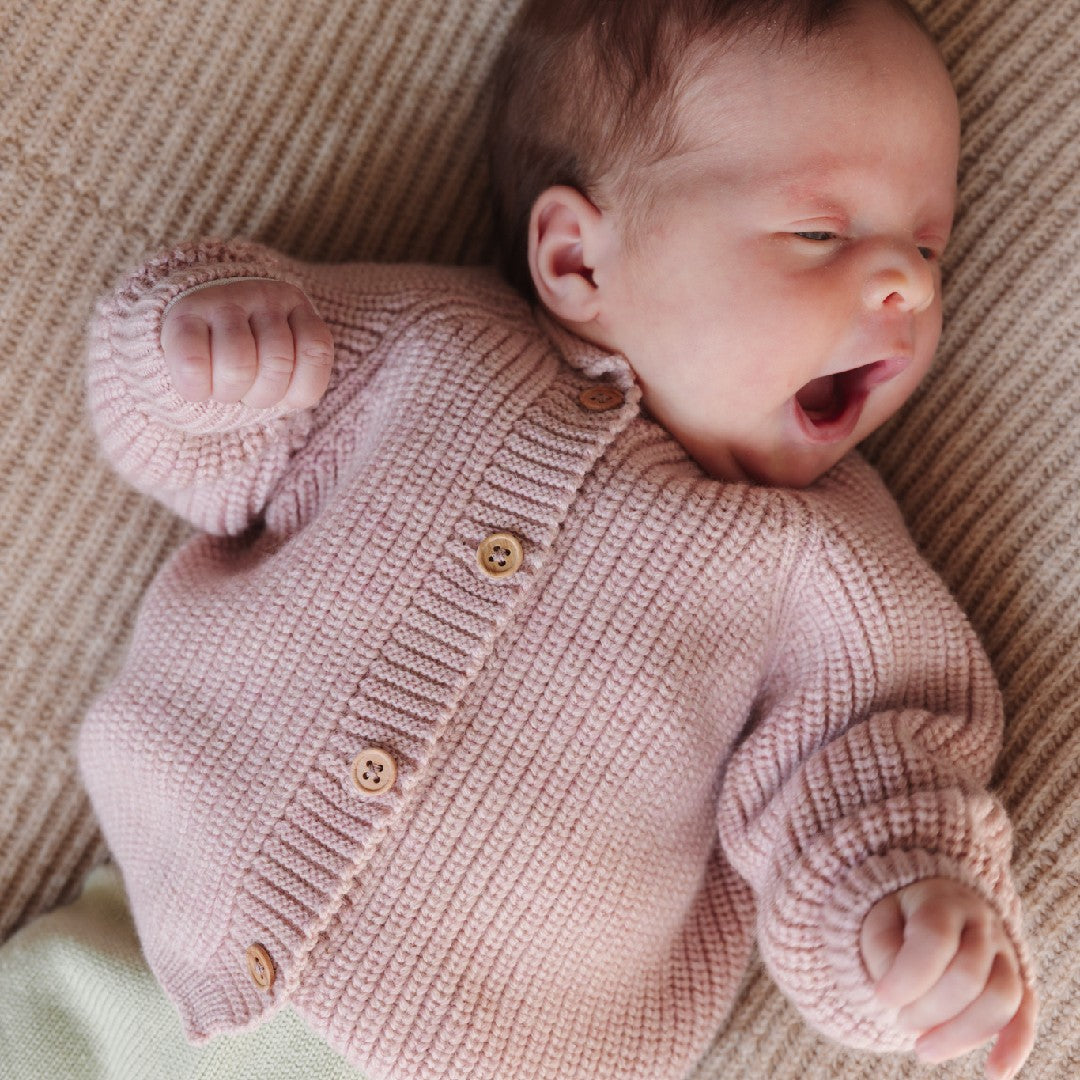 Hvid Cardigan Inga Powder