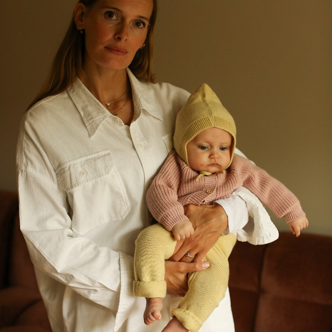 Hvid Cardigan Inga Powder