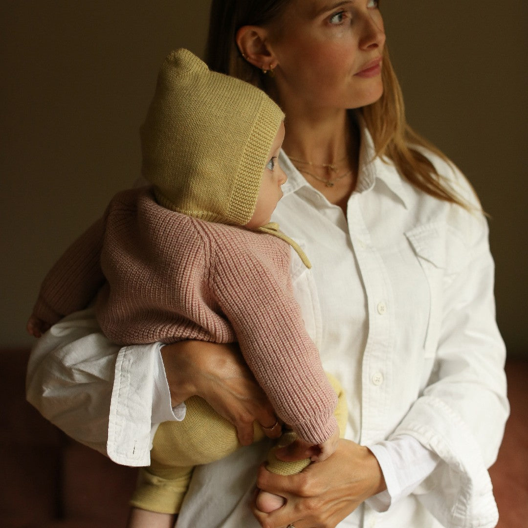 Hvid Cardigan Inga Powder