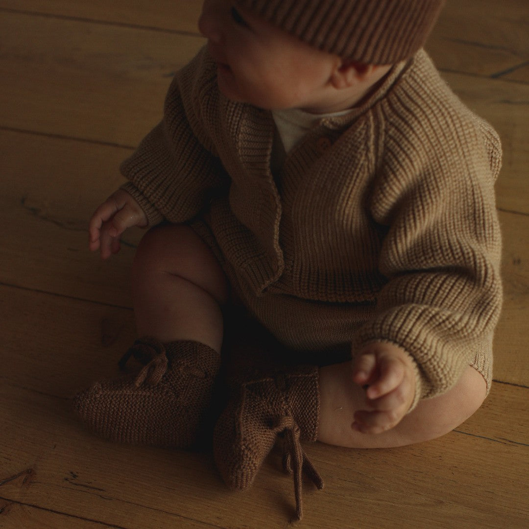 Hvid Cardigan Inga Sand