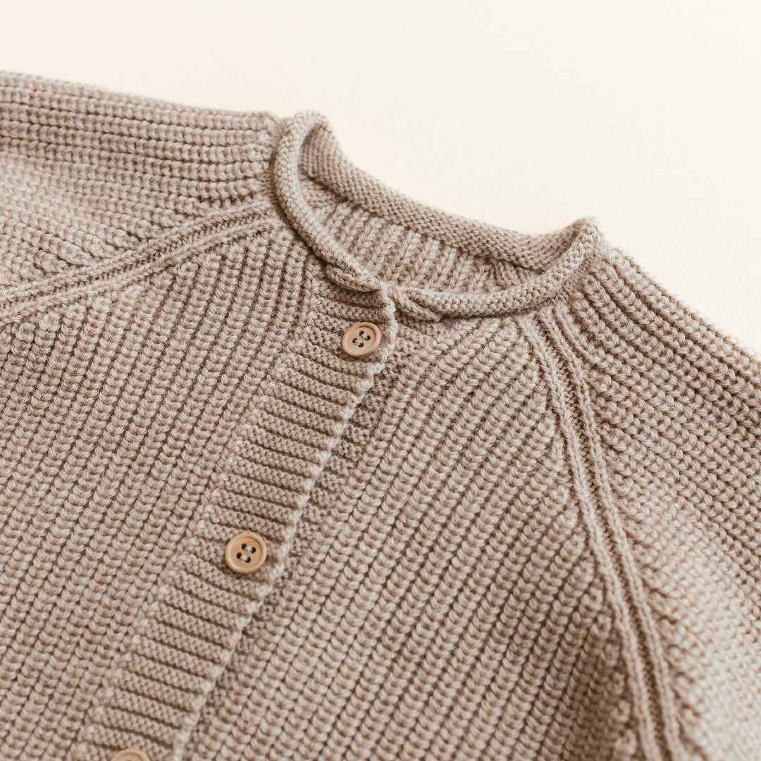 Hvid Cardigan Inga Sand