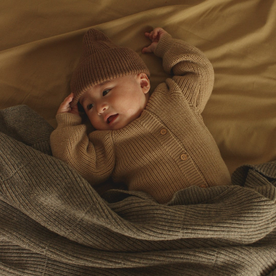 Hvid Cardigan Inga Sand