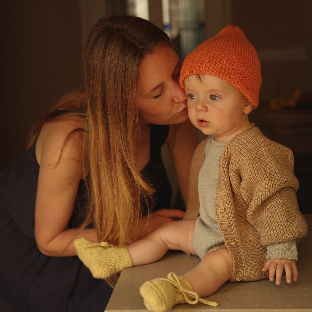 Hvid Cardigan Inga Sand