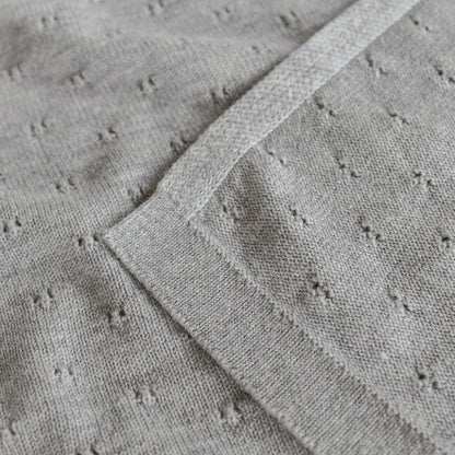 Hvid Deken Bibi Grey Melange 70x95cm