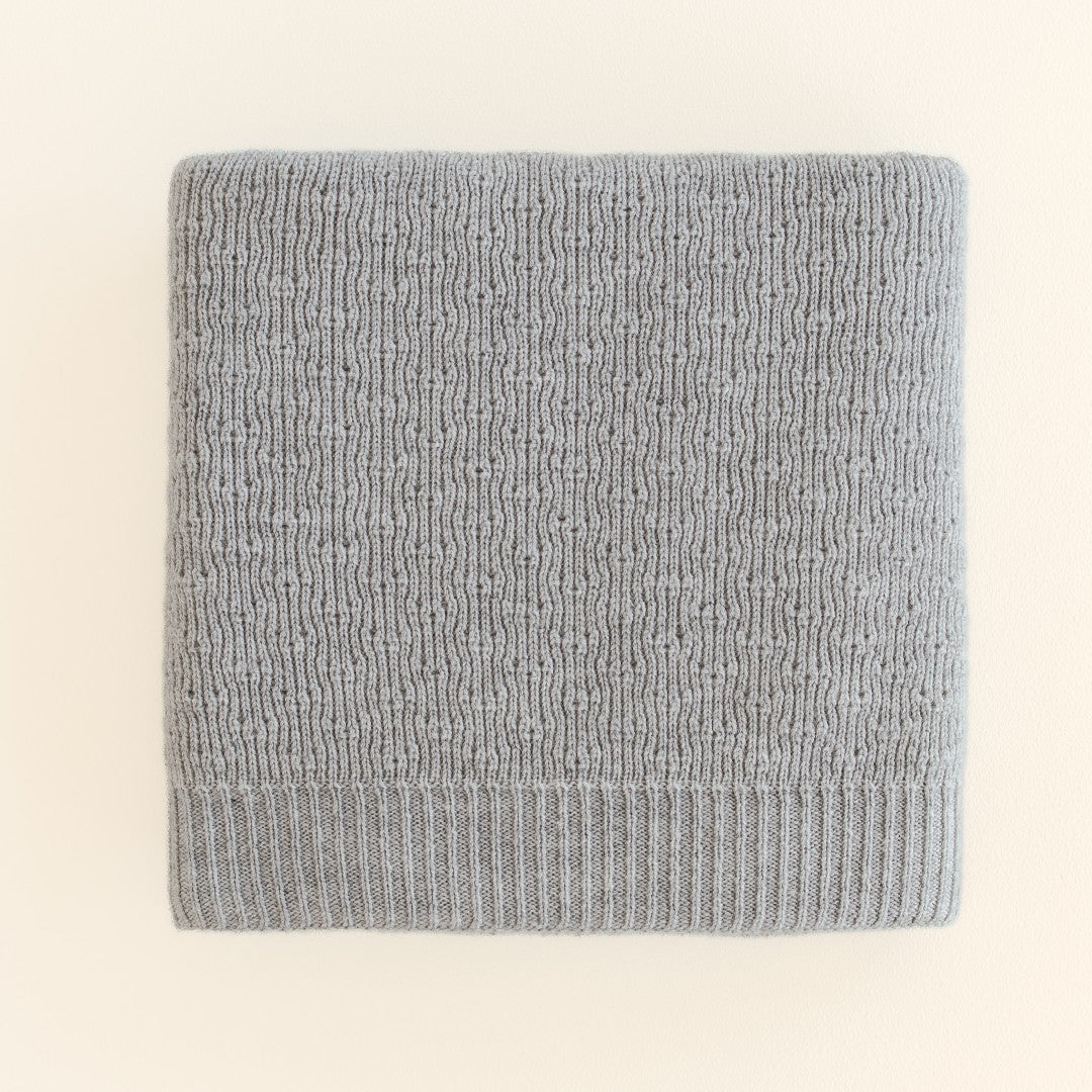 Hvid Deken Dora Grey Melange 70x95cm