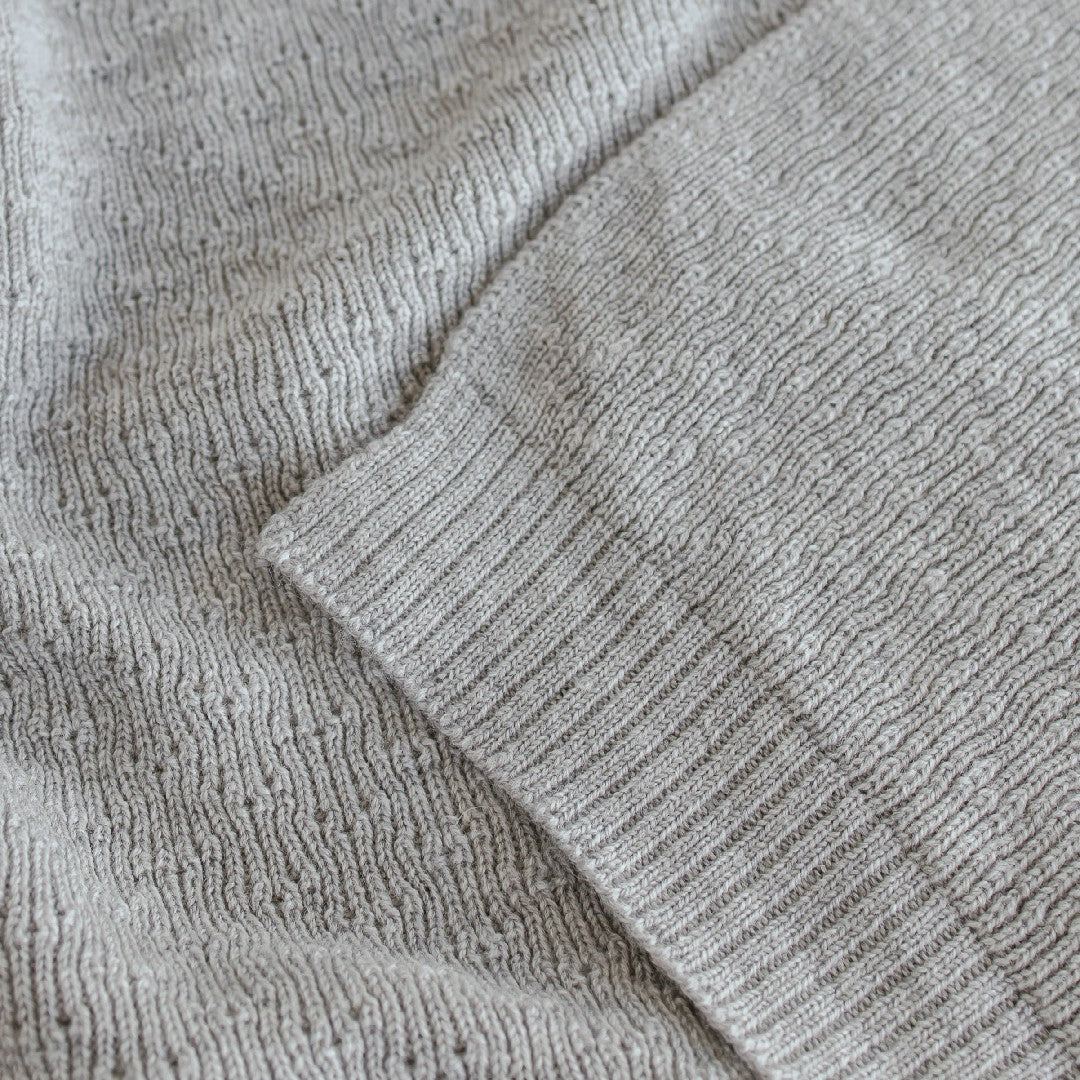 Hvid Deken Dora Grey Melange 70x95cm