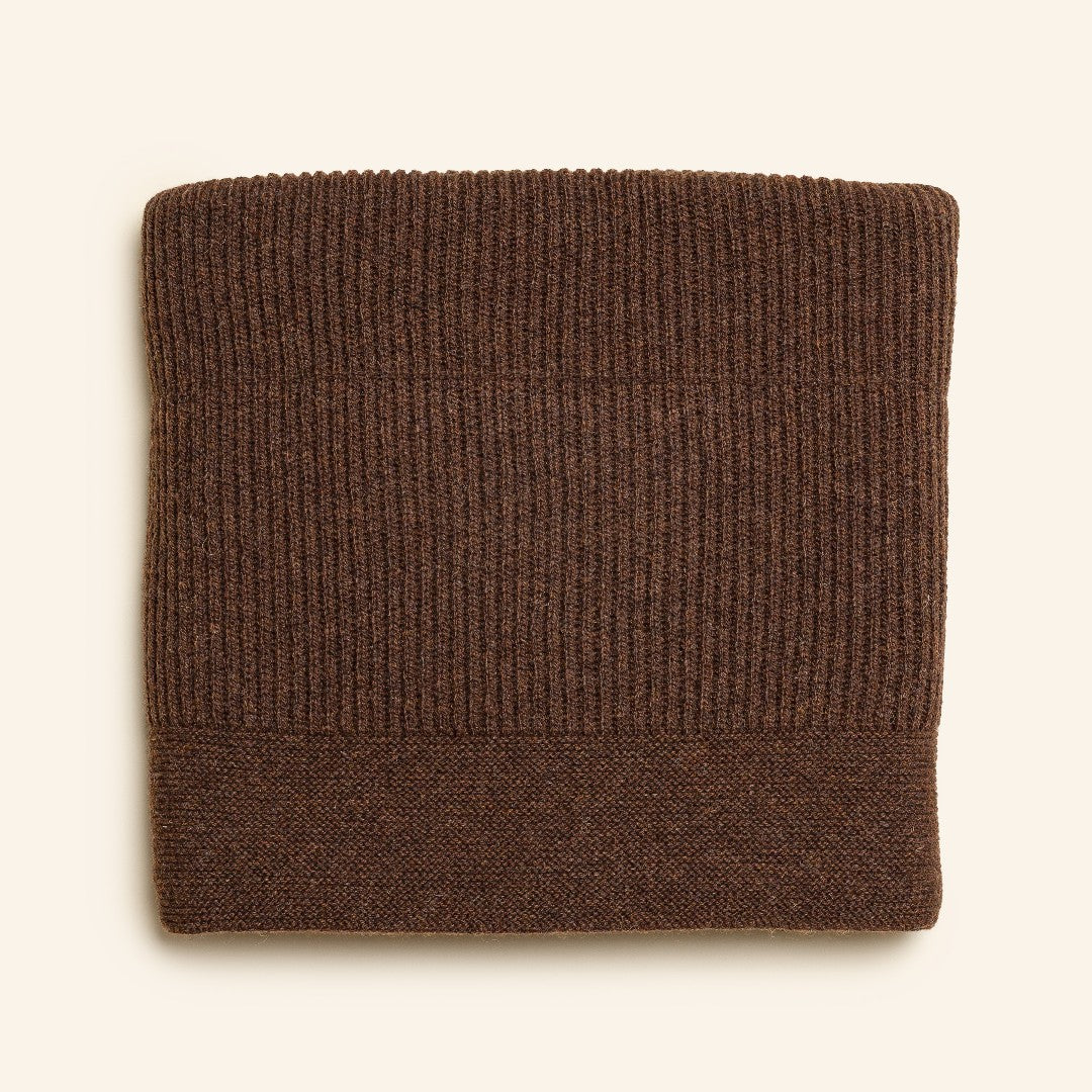 Hvid Deken Gaston Dark Brown 100x140cm