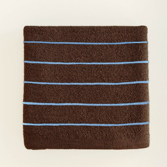 Hvid Deken Harry Dark Brown Light Blue 70x95cm