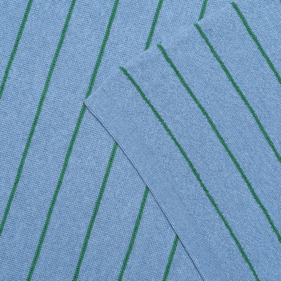 Hvid Deken Harry Light Blue Grass 70x95cm