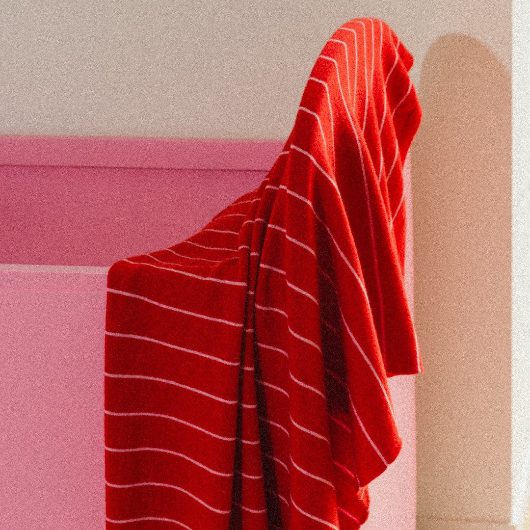 Hvid Deken Harry Red Cotton Candy 70x95cm