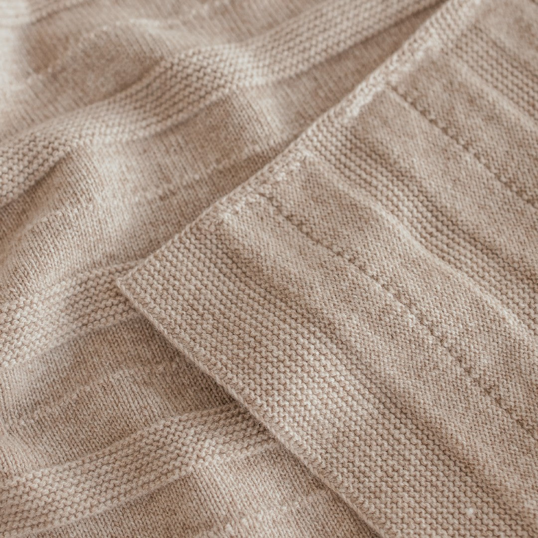 Hvid Deken Holly Sand 70x95cm
