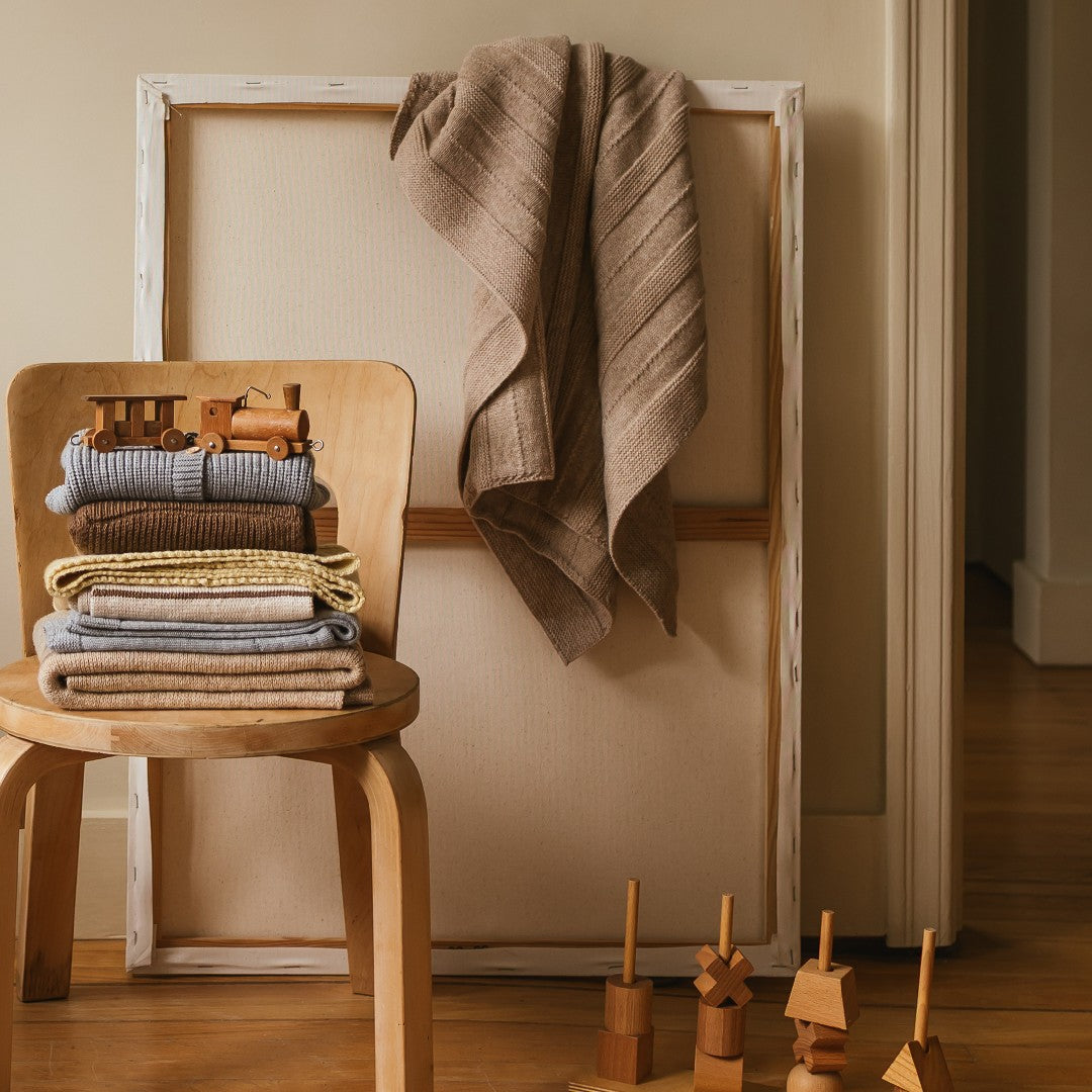 Hvid Deken Holly Sand 70x95cm
