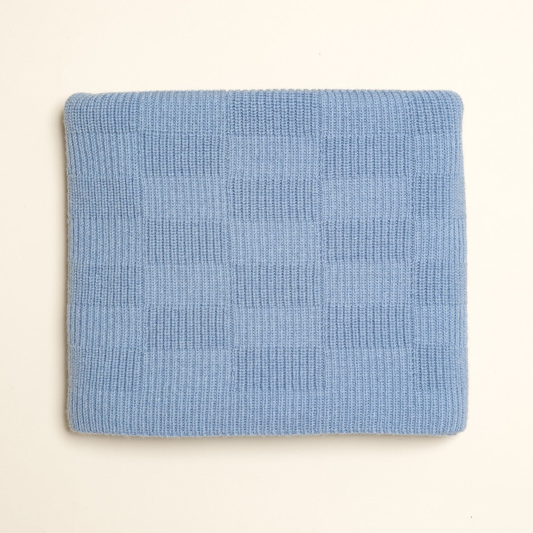 Hvid Deken Ivy Light Blue 70x95cm