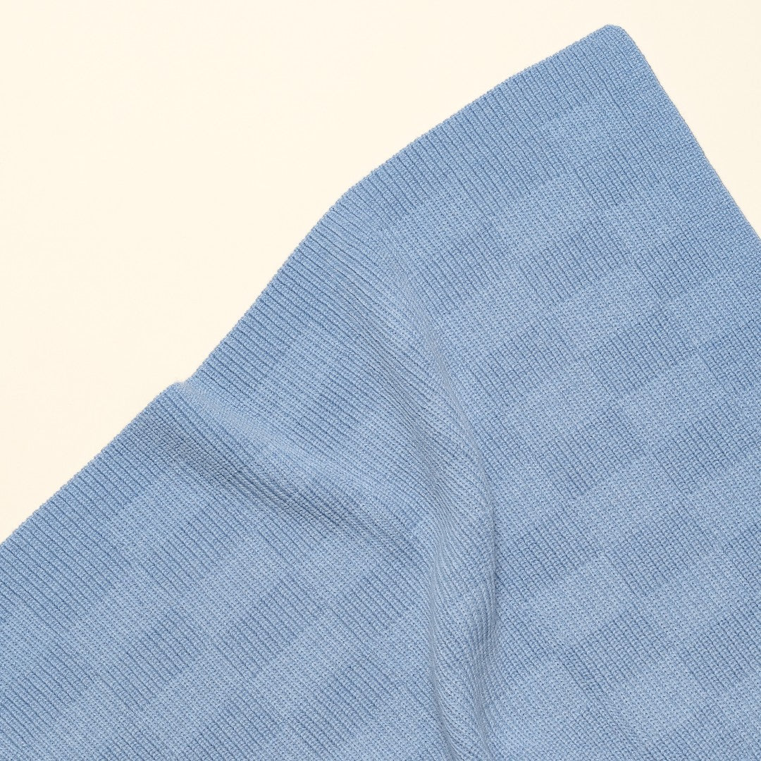 Hvid Deken Ivy Light Blue 70x95cm