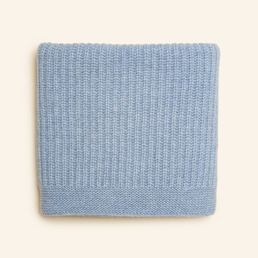 Hvid Deken Kiki Frost Blue