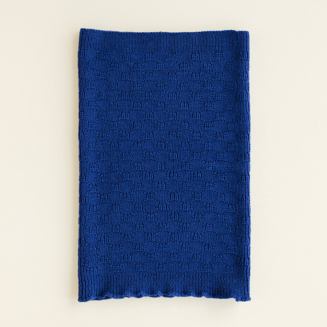 Hvid Tube Sjaal Gigi Cobalt Blue