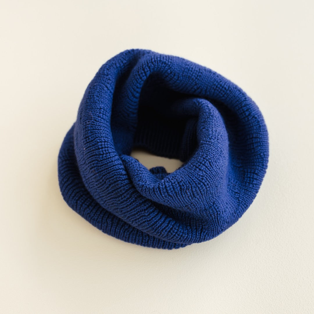 Hvid Tube Sjaal Gigi Cobalt Blue